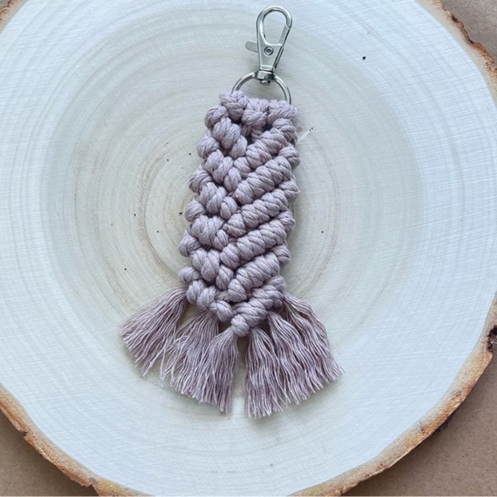 Braided Handcrafted Boho Macrame Keychain